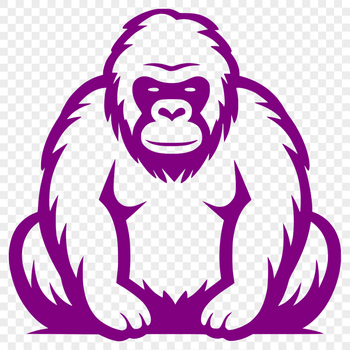 Beautiful Gorilla PNG