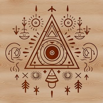 A gothic-inspired illustration of a witch's ritual, featuring intricate details and mystical symbols.