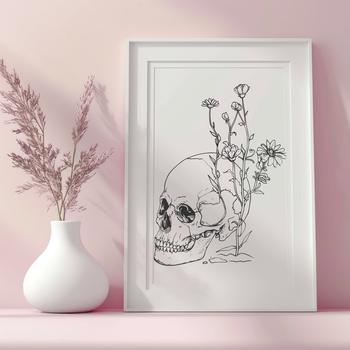 Floral Skull PDF