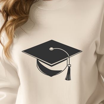 Graduation cap icon in vector format, designed for digital use.