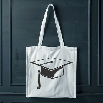 Illustrative graduation cap icon in vector format, suitable for various designs.