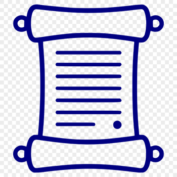 A diploma scroll with a classic design, perfect for graduation celebrations or personal achievements.