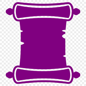 A digital illustration of a traditional graduation scroll with folded paper and ribbon details.