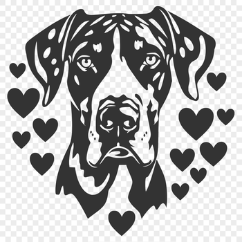 Great Dane SVG, PNG, PDF And DXF Files