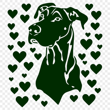 A large breed dog with a distinctive head shape, commonly kept as a pet.