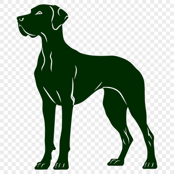 Beautiful Standing Dog SVG