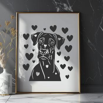 Unique Great Dane - Vinyl SVG