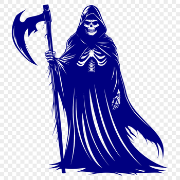 A standing figure dressed in a witch's attire, surrounded by dark elements and symbols, representing the theme of Halloween.