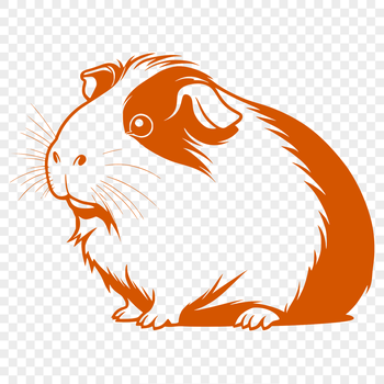 A cute Guinea Pig illustrated in vector format.