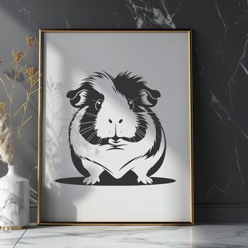 Illustration of a Guinea Pig in vector format.