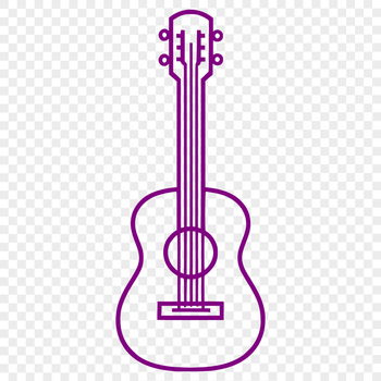 Artistic Guitar SVG, PNG, PDF And DXF Files