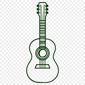 Unique Guitar Vector Image