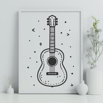 Free Guitar - Laser Cutter SVG