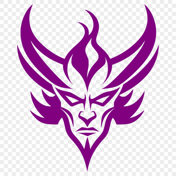 A digital illustration of the devil in dark colors.