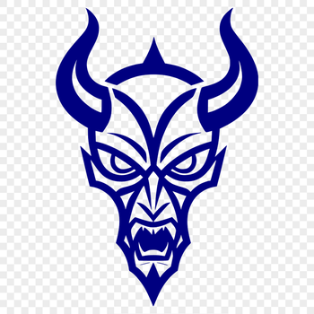 A stylized illustration of the devil as a Halloween figure, suitable for vector art and clip art designs.