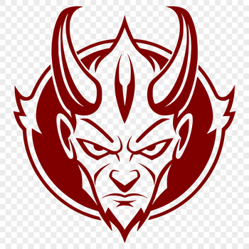 A vector illustration of the character known as Satan or Lucifer.