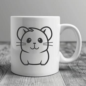 Artistic Hamster In PDF & PNG