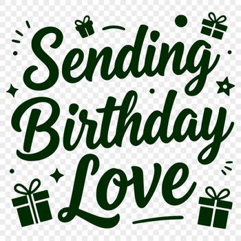 Illustrative birthday quote in vector format for commercial or personal use.