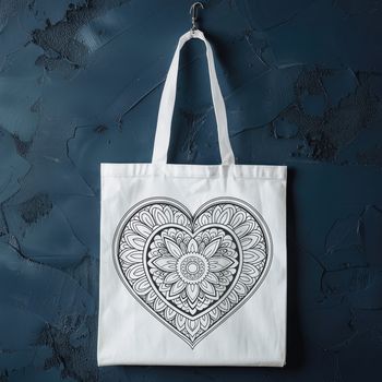 A geometric patterned heart design made up of interconnected shapes and lines, ideal for cutting or printing.