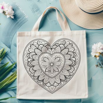 A detailed mandala heart design with intricate patterns and shapes, perfect for crafting or digital projects.