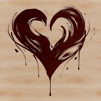 A stylized heart shape for graphic design projects.