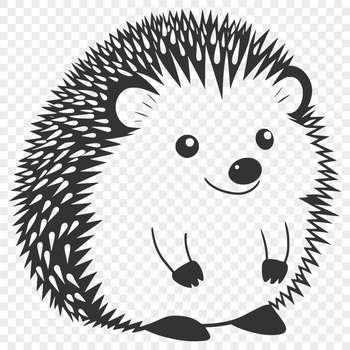 A small mammal with spines covering its body, suitable for graphic design projects.