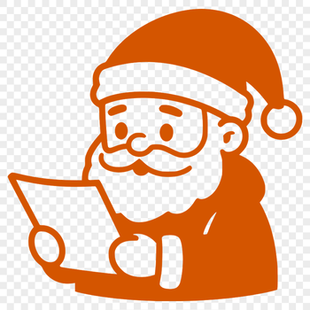 Father Christmas SVG Vector Art SVG illustration of Father Christmas in a festive red coat and hat.