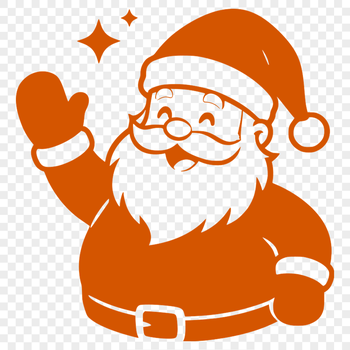 A vector illustration of the iconic figure of Father Christmas, ideal for commercial and personal projects.