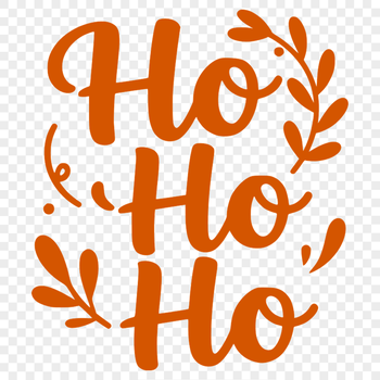 A collection of festive Christmas phrases in bold, playful lettering.