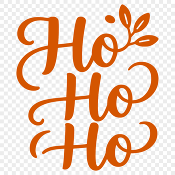 A festive holiday quote featuring Ho Ho Ho in a playful font.