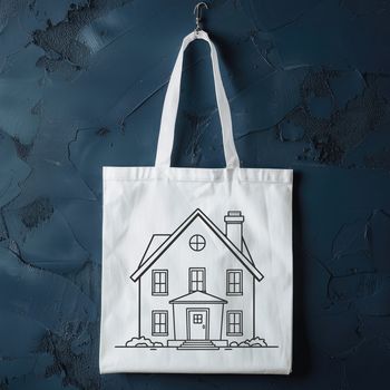 A minimalist house design created as an SVG graphic.