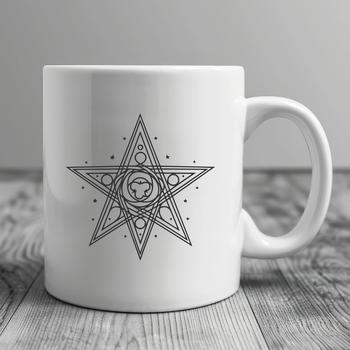 Beautiful Pentagram In PDF & PNG