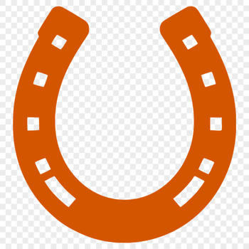 Free horse shoe SVG template for laser engraving and web design