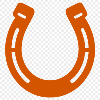 Vector art horse shoe template for Cricut and laser cutting