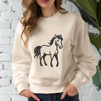 Stunning Standing Horse Clip Art