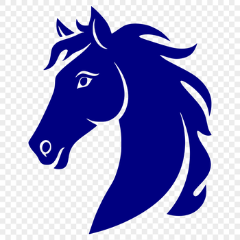 A detailed illustration of a horse in vector format, suitable for cutting machines and laser cutters.