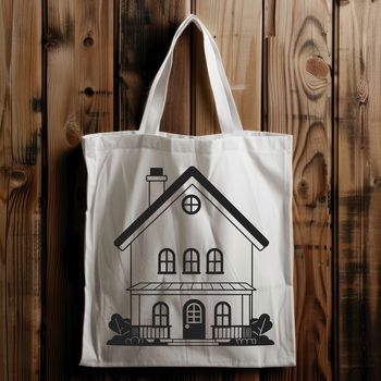 A simple house illustration created using vector graphics.