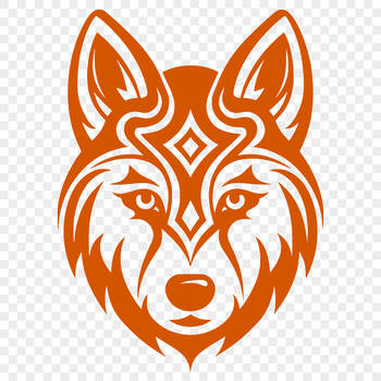 A detailed illustration of a Husky's head, rendered in vector art.