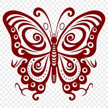 A detailed illustration of a butterfly in full body, suitable for vector art and graphic design projects.