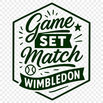 Tennis quote illustration in vector format, ideal for commercial or personal use with cutting machines like Cricut.