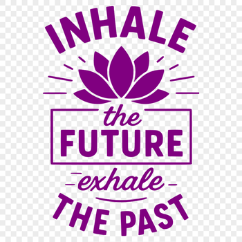 A motivational quote about yoga with a clean and minimalist design.