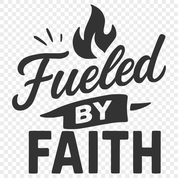 Religious quote illustration in vector format with inspirational text.