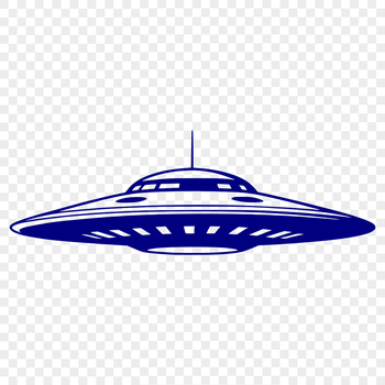A futuristic spaceship hovering in space with sleek metallic surfaces.