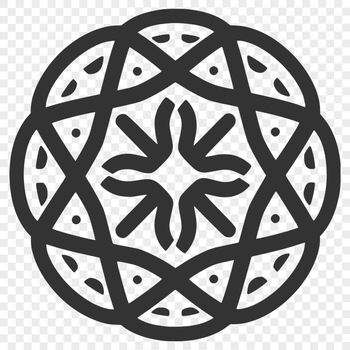 A stylized, ornate Celtic pattern featuring intricate shape designs suitable for various cutting machines including Cricut.