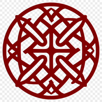 Vector illustration of a stylized Celtic shape suitable for cutting machine projects and DIY crafts.