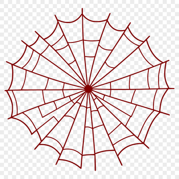A high-resolution digital illustration of a spider web, ideal for various graphic design projects and applications.