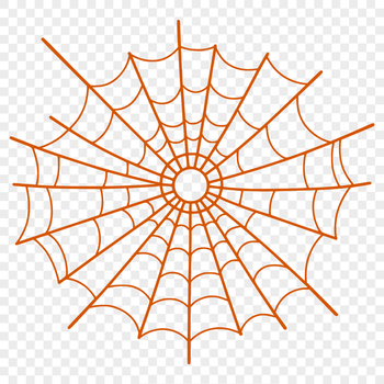 A stylized illustration of a spider web in vector format, suitable for digital editing and printing.