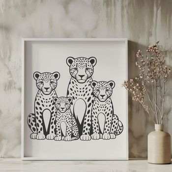 A high-quality illustration of a jaguar, a large cat species native to the Americas.