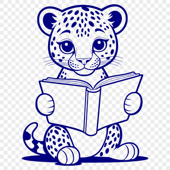 A large cat from the New World, depicted in a vector design format.