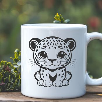 An illustration of a big cat, specifically a jaguar, rendered as vector art for digital design projects.